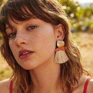 NWT | Statement Tassels Drop Earrings